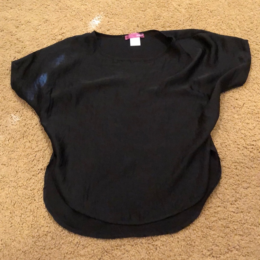 Aqua Black Blouse